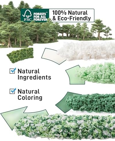 BUCATSTATE Hamster Bedding 15L, 99% Dust-Free Paper Bedding, Green