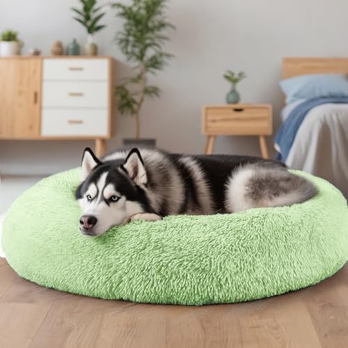 Extra Large Dog Beds, 36in Human Dog Anxiety Relief Comfort Bed (Green)