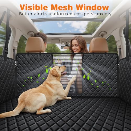 URPOWER 4 in 1 Dog Seat Cover for Full-Size Trucks, Waterproof Hammock