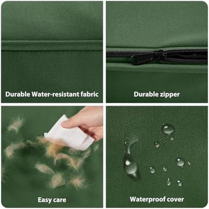 BFPETHOME Outdoor Waterproof Dog Bed for Large Dogs, Washable Cover, 54"