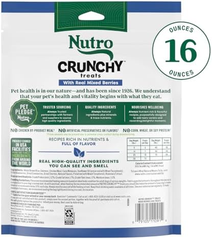 Nutro Crunchy Dog Treats with Real Mixed Berries, 16 oz