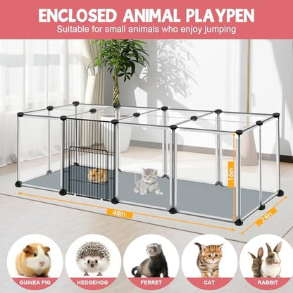 VISCOO 20 Panels Small Animals Playpen, 48"x24"x16" Pet Playpen
