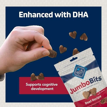 Blue Buffalo Jumbo Bits Beef Dog Treats, 4 oz