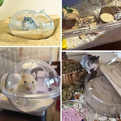 Hamster Bath Sand, 3lb Dust Free Desert Sand or Potty Litter Sand for Hamster Chinchillas Gerbil Syrian Mice Small Animals(Beige)