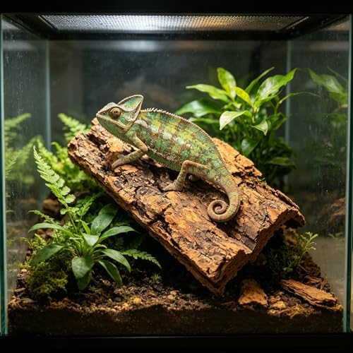 NUOBESTY 8 Pack Cork Bark for Reptile Hides and Terrarium Decorations