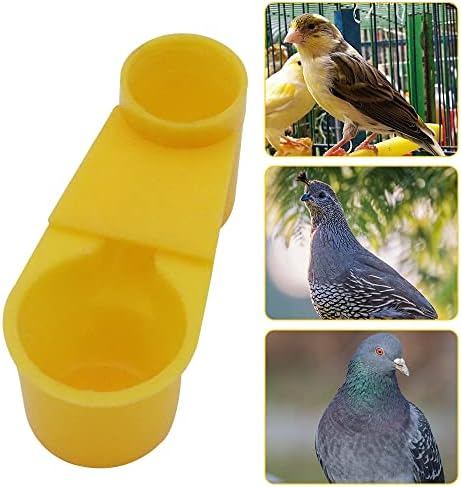 12Pcs Automatic Bird Waterer Cups Poultry Waterer Cage Feeder