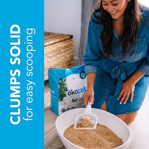 ökocat Original Natural Wood Clumping Cat Litter, Odor Control 18.8 lbs