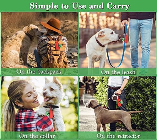 WDFAACK Dog Poo Bags with Holder-240 Large Poop Bags, Corn Starch Blended Poo Bag, Extra Thick Strong Leak Proof Poop Waste Bag for Dogs (Green)