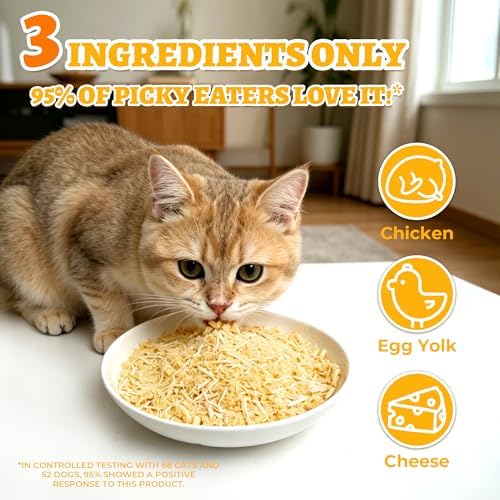 Wellix Freeze Dried Cheese Dog & Cat Food Toppers, 7.05oz