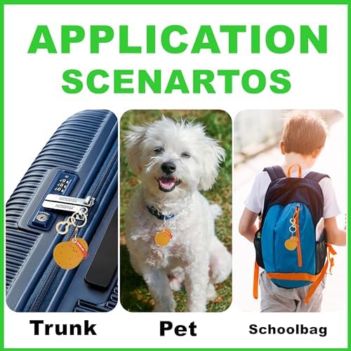 BORKUANA PU Leather Keychain Holder Protective Case Compatible with AirTag