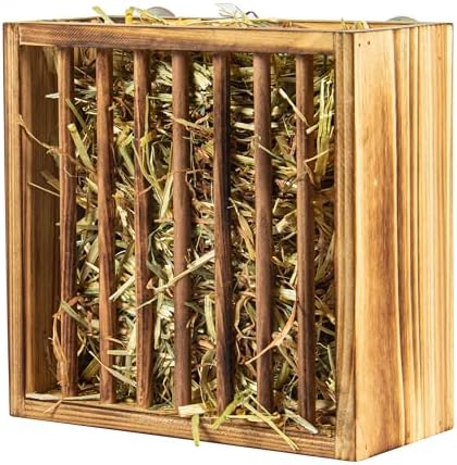 BalterFF Rabbit Hay Feeder Guinea Pig Bunny Stuff Chinchilla Food Dispenser Holder Cages Hay Rack Small Animal Automatic 3