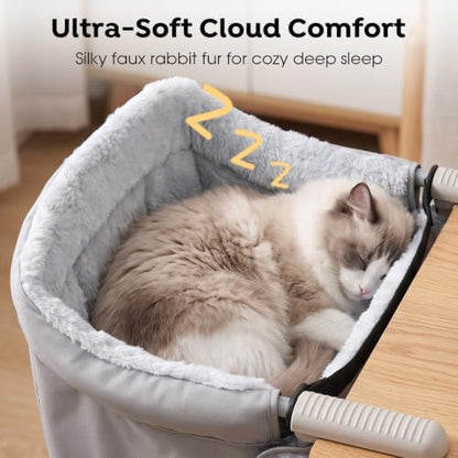 Veehoo Cat Desk Bed for Large Cats 50lbs, Extra-Sturdy Desk Cat Bed