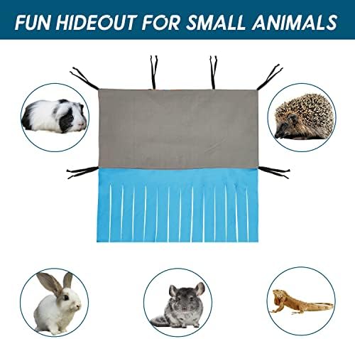 RIOUSSI Guinea Pig Hideout Hideaway Corner Fleece Toys Cage Accessories