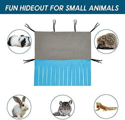 RIOUSSI Guinea Pig Hideout Hideaway Corner Fleece Toys Cage Accessories