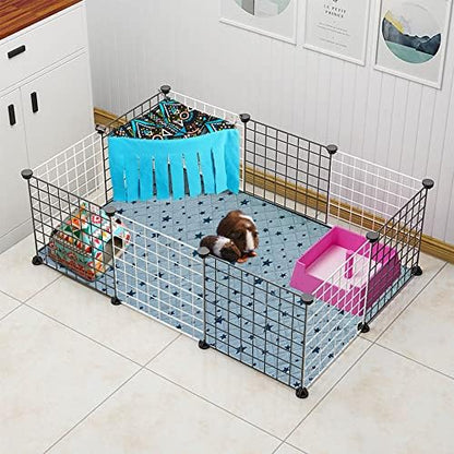 RIOUSSI Guinea Pig Hideout Hideaway Corner Fleece Toys Cage Accessories