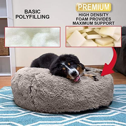 Sport PET Luxury Waterproof Pet Bed, Soft Fleece Pet Blanket, Replacement Covers, Machine Washable, Large, Gray, 36.0" L x 36.0" W x 11.5" Th