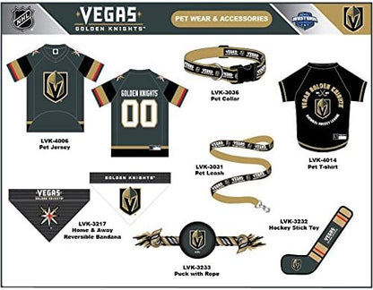 NHL Las Vegas Golden Knights Tee Shirt for Dogs & Cats, Medium. - Are You A Hockey Fan? Let Your Pet Be An NHL Fan Too!