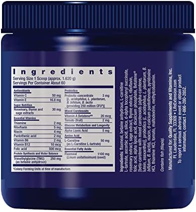 Life Extension Dog Mix, Dog Vitamins and Supplements, probiotics, L-carnitine, B12, folic Acid, Vitamin C, Vitamin E, Rosemary, Nutrient Absorption, Gluten-Free, Non-GMO, 60 Servings (Pack of 12)