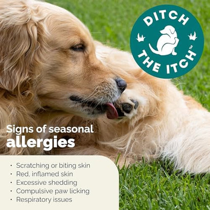 Vetnique Dermabliss Dog Allergy Chews for Itch Relief, Skin & Coat 120ct