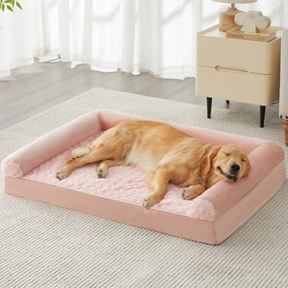 BFPETHOME Orthopedic Washable XXL Dog Bed for Senior Dog Cozy Sleep