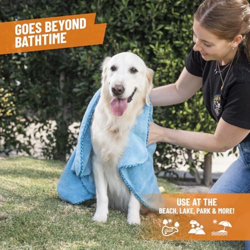 Chemical Guys, Furrocious Super Absorbent Pet Drying Towel, Blue, 25 x 36