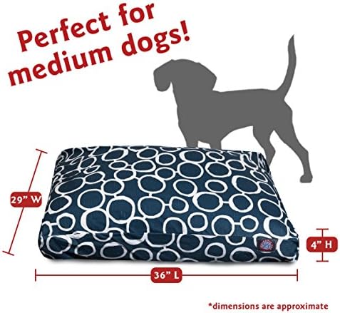 Majestic Pet Fusion Navy Medium Rectangle Pet Bed Large