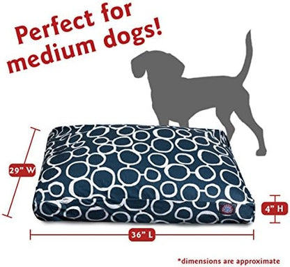 Majestic Pet Fusion Navy Medium Rectangle Pet Bed Large