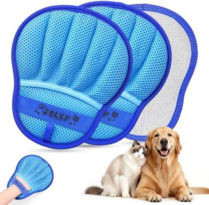 Pet Hair Removal Glove Cat & Dog, Electrostatic Reusable Hair Remover Tool