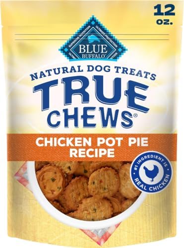 Blue Buffalo True Chews Dog Treats Made in the USA with Natural Ingredients Chicken Pot Pie, (Pack of 6)