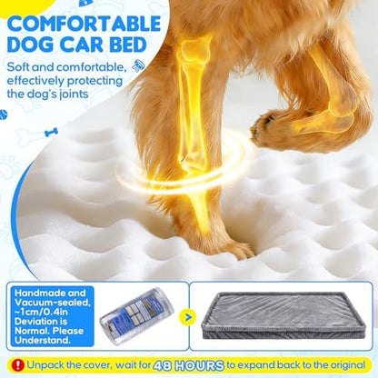 Loiion Dog Car Bed, Non-Slip Backseat Extender Pet Mat 50"x24.6"x2"
