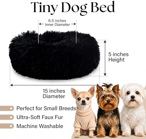 Tiny Dog Bed for Extra Small Dogs for Chihuahua Pomeranian Toy Poodle