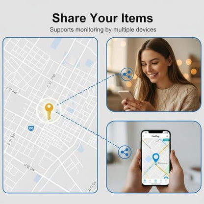 4 Pack Tracker Tags Item Finder for Apple Find My MFi Certified iOS Only