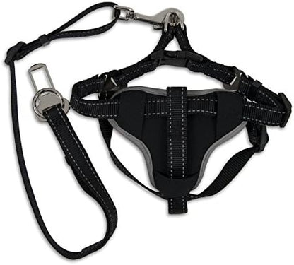 Petmate 11478 The Ultimate Travel Harness for Pets, Large, Black