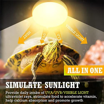 Tarpop 8 Pcs 75w Reptile Heat Lamp Bulbs, Uva Basking Bulbs, E26 Base
