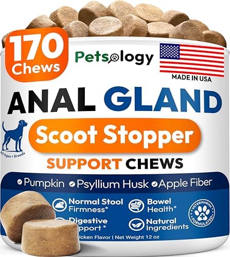 Anal Gland Support Chews for Dogs - 170 Ct - Scoot Treatment Supplement
