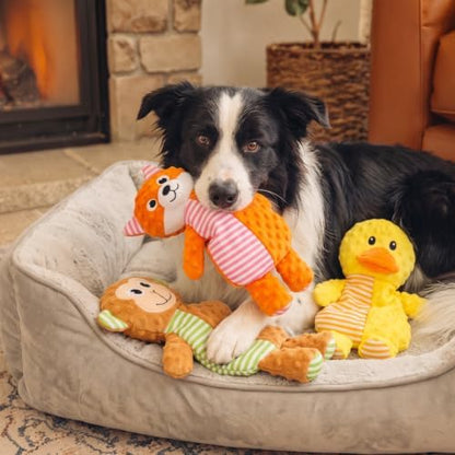 No Stuffing No Squeak Plush Dog Chew Toys