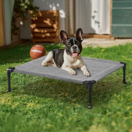 Veehoo Outdoor Elevated Dog Bed for Medium Dogs, Cooling Raised Dog Cots