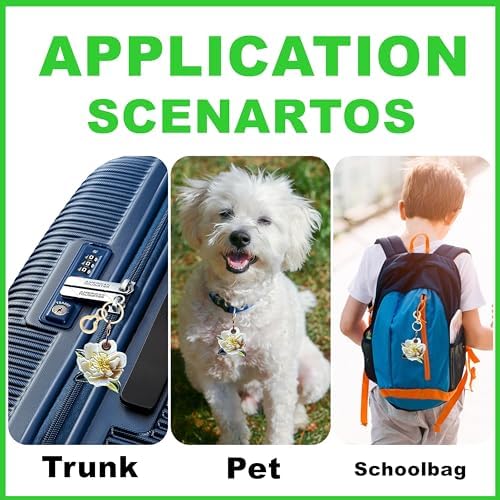 BORKUANA PU Leather Keychain Holder Protective Case Compatible with AirTag