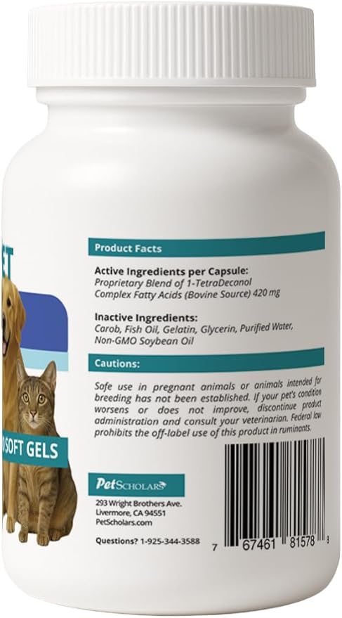 1TDC Dental & Joint Health Softgel Supplement for Dogs & Cats, Supports Oral Health, Stamina, Mobility, Muscle Strength & Recovery, Maintains Skin & Coat Health of Pets (60 Soft Gels)