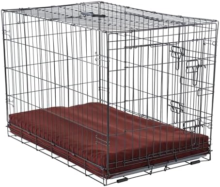 Happy Hounds Cooper Deluxe Reversible Crate Pad - Extra Small - Burgundy