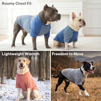 KYEESE 3Pack Dog Sweater with Sleeves Fleece Shirt for Medium Dogs