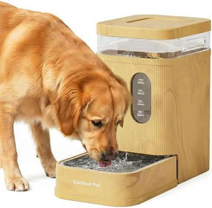 1.7 Gallon Automatic Dog Water Dispenser with Stainless Steel Bowl