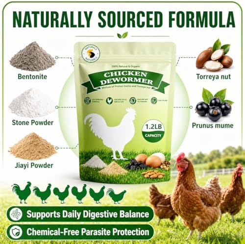 Natural Poultry Wellness Powder, Chili Flavor - Easy-Mix Feed Supplement for Chickens & Birds, Egg-Friendly Daily Support, 1.2 lb Resealable Pouch