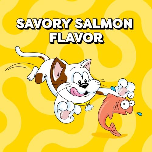 Temptations Jumbo Stuff Crunchy & Soft Cat Treats, Salmon, 5.3 oz, 10 Pack