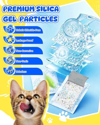 6PACK Desiccant Bag Replacement for Smart Feeders, Packs for Storage