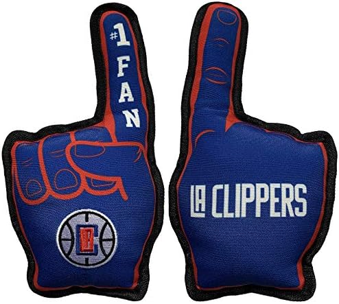 Pets First NBA #1 Fan Toy. Best Sports Dog Toy with Double Stitched Trim and Tough Nylon Material Filled with Chewable Polyfil and Inner Squeaker