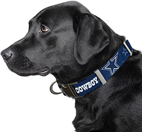 Littlearth NFL Detroit Lions Pet Premium Collar, Team Color, Small