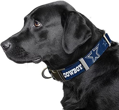 Littlearth NFL Detroit Lions Pet Premium Collar, Team Color, Small