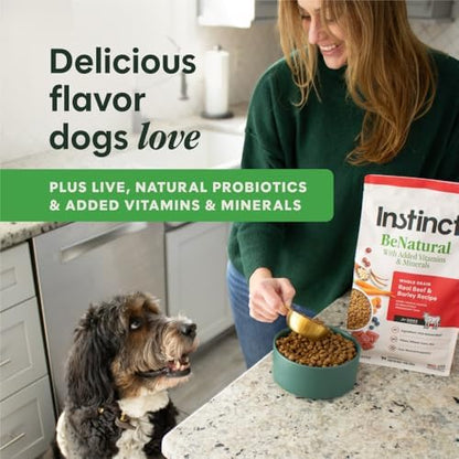 Instinct BeNatural Dry Dog Food, Whole Grain, Beef & Barley, 25 lb.