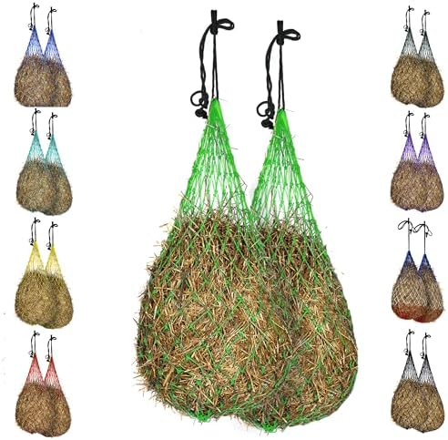 Majestic Ally Hay Net, Set of 2, Length - 54”, Holes 3"x3" for Horses